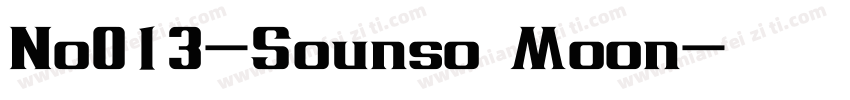 No013-Sounso Moon字体转换
